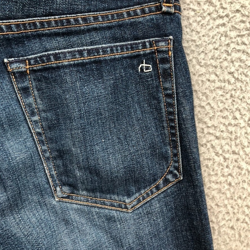 Rag & Bone Standard Issue Fit 1 In Extra Slim Jeans Mens 30 Linden Denim Classic - Picture 13 of 15